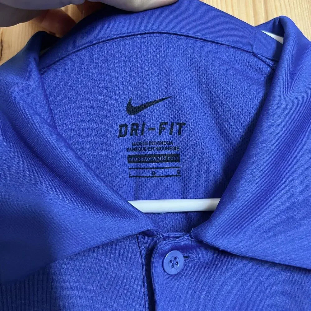 Nike Dri Fit Polo Shirt Wake Forest Baseball Team Blue 658085-494 Mens Sz L - Picture 5 of 9